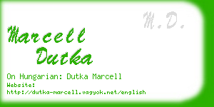 marcell dutka business card